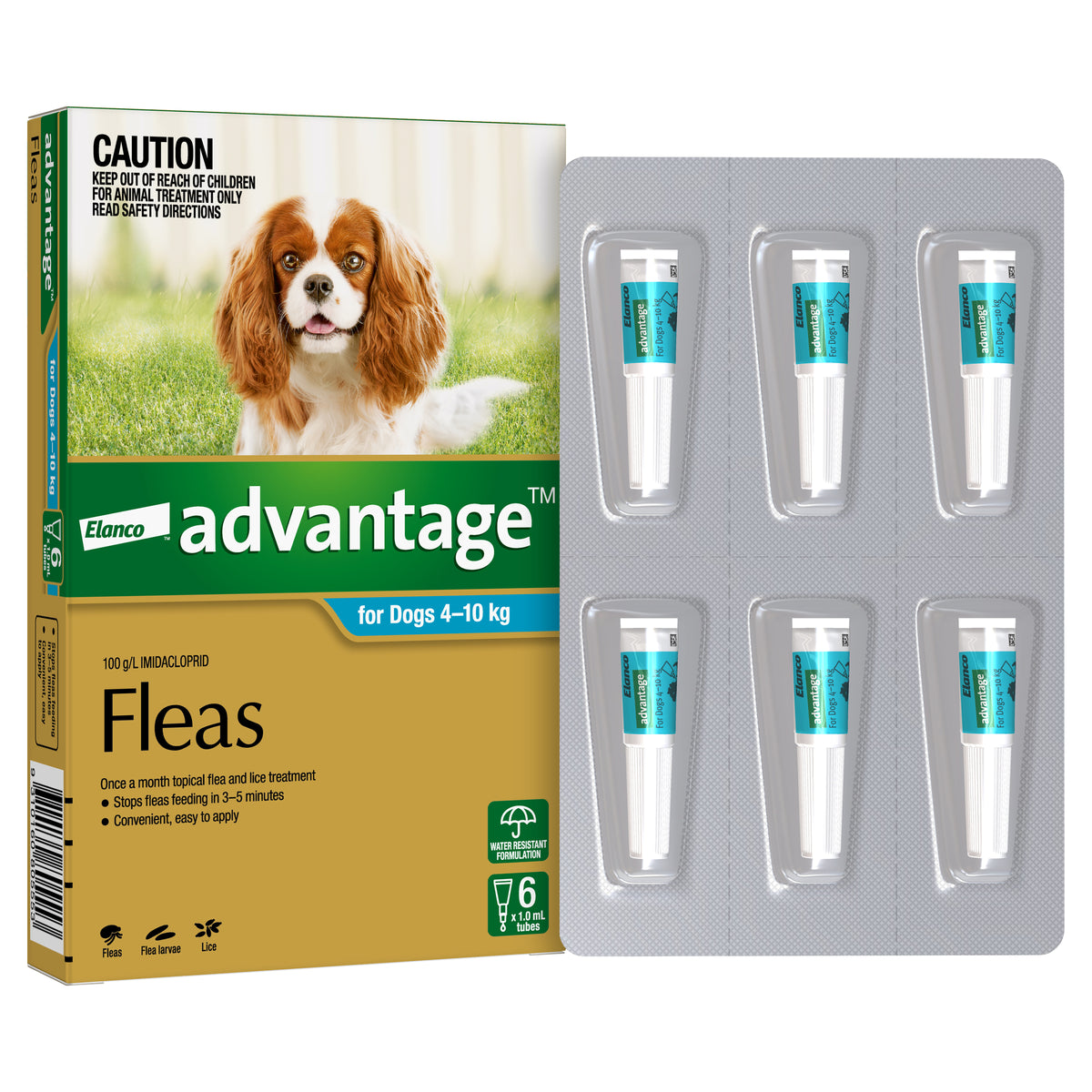 Advantage for Medium Dogs 4–10kg Aqua