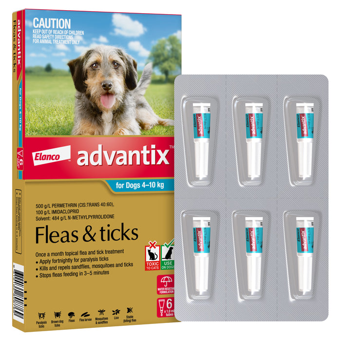 Advantix for Medium Dogs 4–10kg Aqua