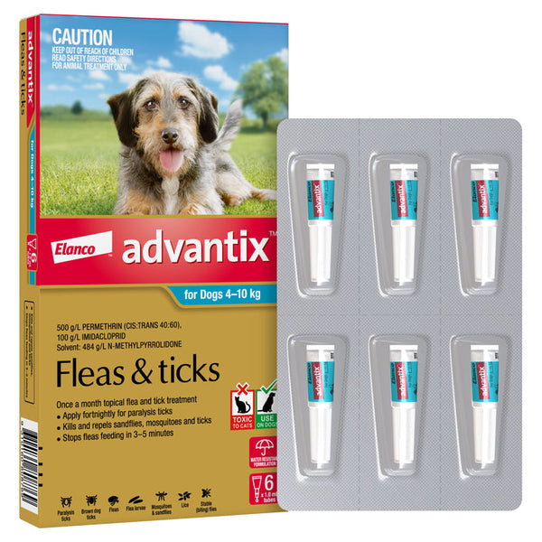 Advantix for Medium Dogs 4–10kg Aqua