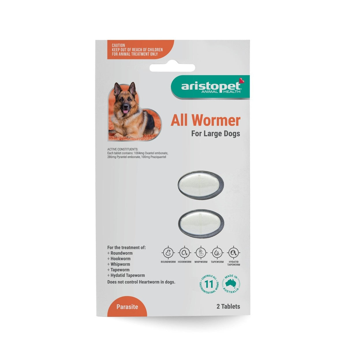 Aristopet All Wormer for Large Dogs 20kg