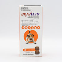 Bravecto Chew for Small Dogs 4.5-10kg Orange - 2 Chews