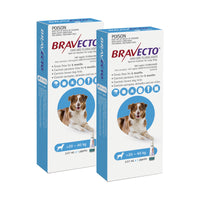 Bravecto Spot-On for Large Dogs 20-40kg Aqua - 2 Pack
