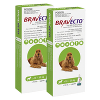 Bravecto Spot-On for Medium Dogs 10-20kg Green - 2 Pack