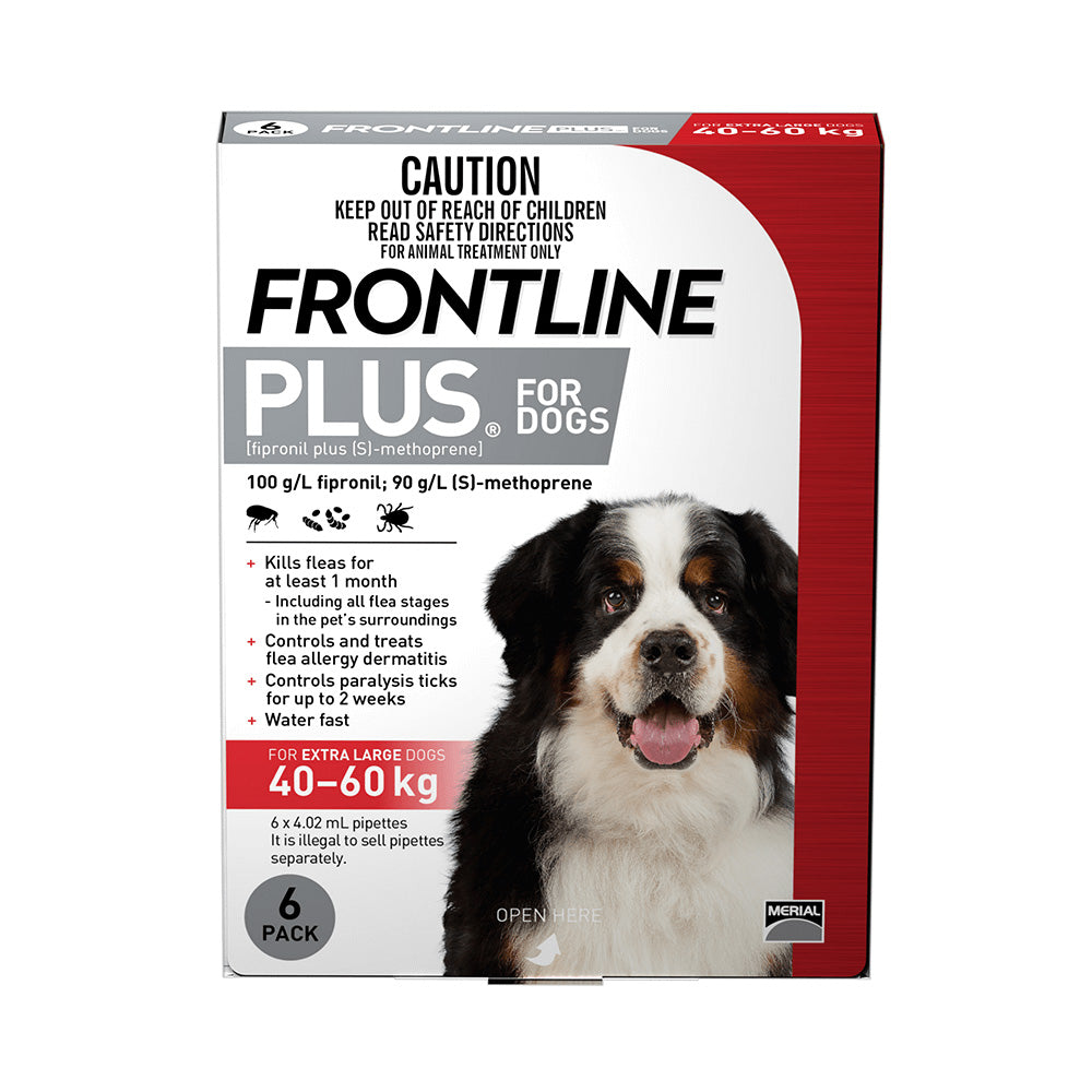 Frontline Plus for Extra Large Dogs 40–60kg Red