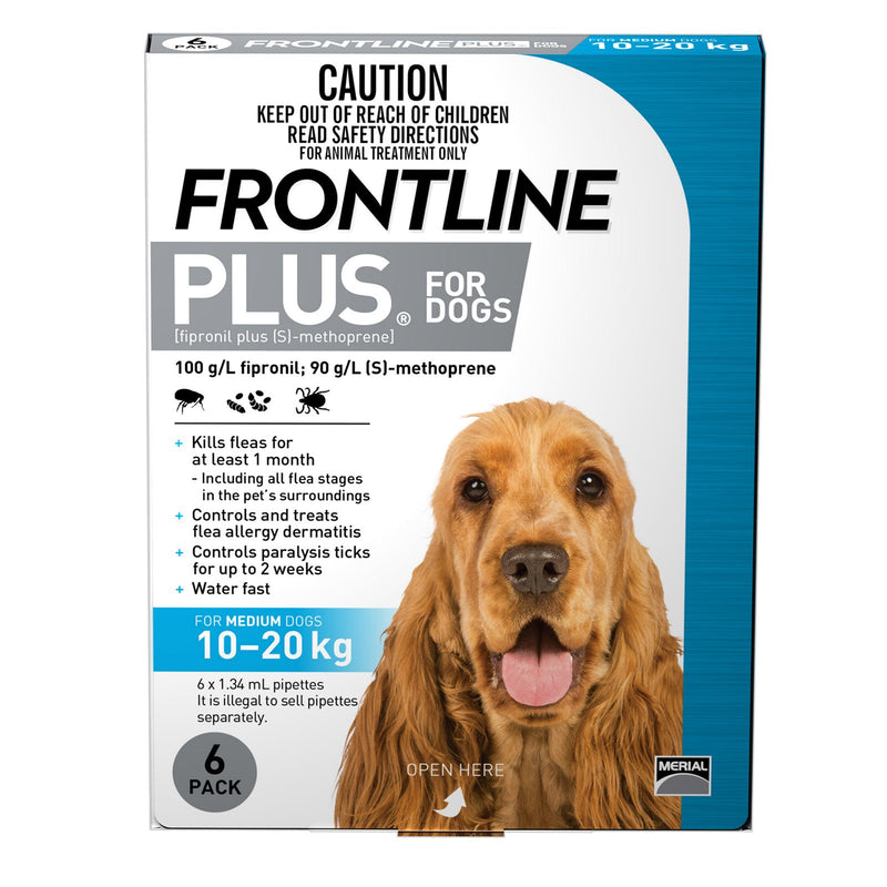 Frontline Plus for Medium Dogs 10–20kg Blue