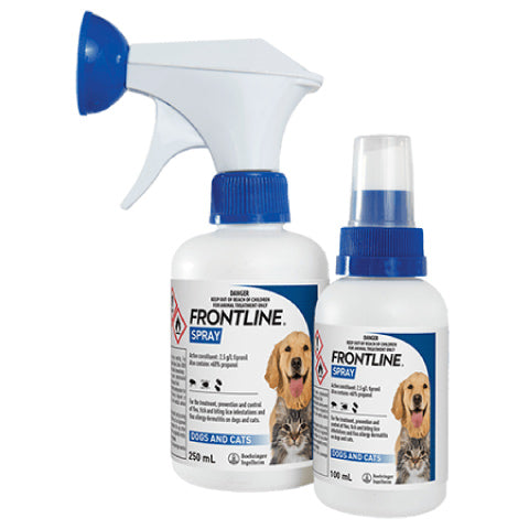 Frontline Spray for dogs and cats 100mL and 250mL