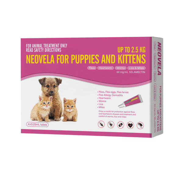 Neovela for Puppies and Kittens up to 2.5kg Pink