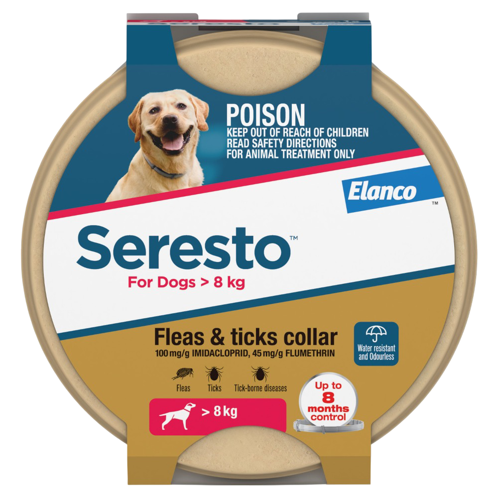 Seresto Flea and Tick Collar for Dogs over 8kg Red