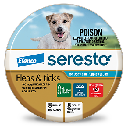 Seresto Flea and Tick Collar for Dogs under 8kg Blue
